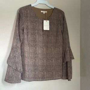 Blouse cream punk, summer blouse